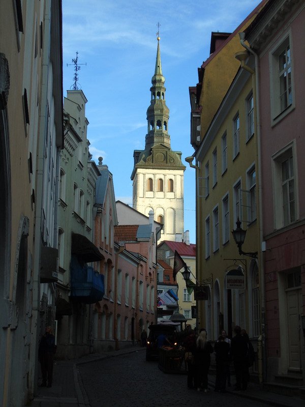 A typical Tallinn street scene
