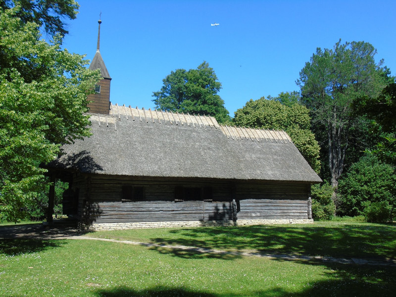 A timber thatched chapel