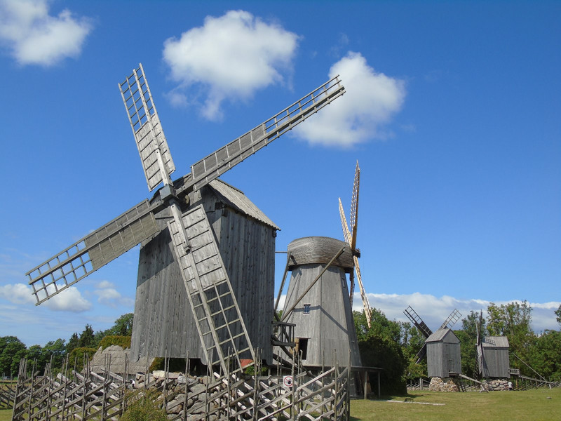 Saaremaa is a very flat island and because these mills were on a slight rise they had a plentiful supply of wind