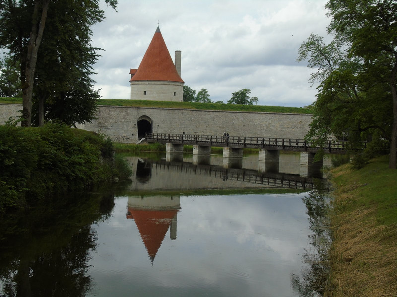 One of the bridges over the castle’s fine moat
