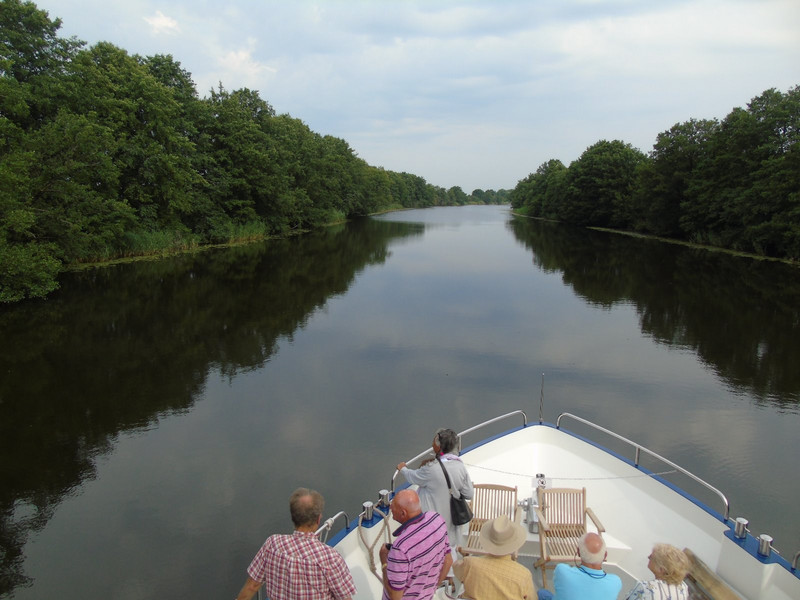 The beautiful tree lined delta rivers we sailed along