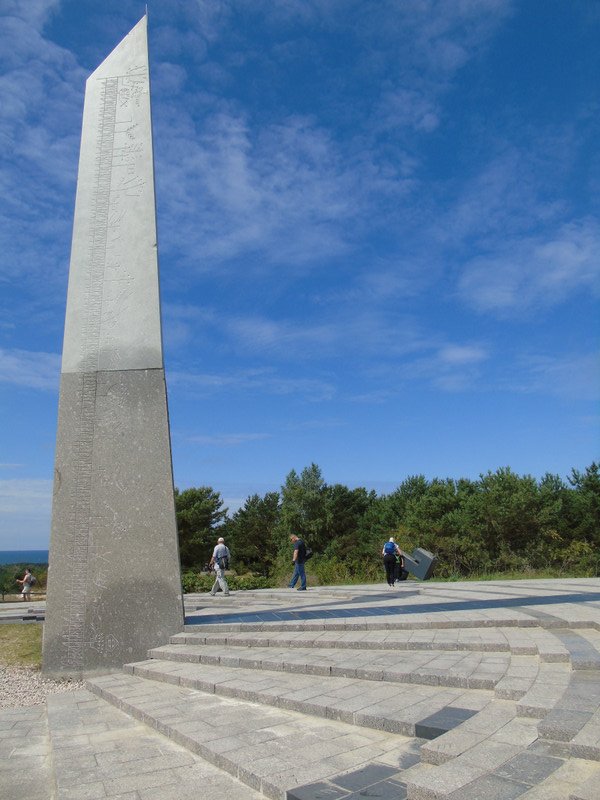 A giant sundial on the summit