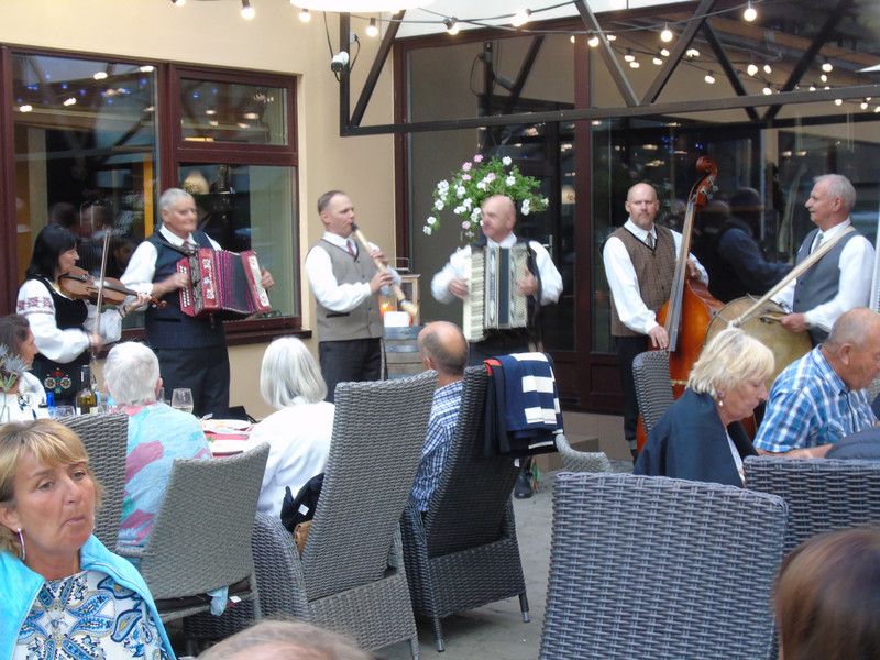 During dinner, we were entertained by a group playing Lithuanian folk music