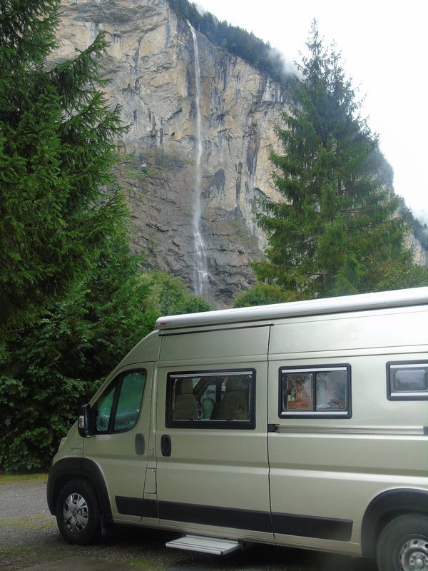 Our campsite was located beneath the Staubbachfall