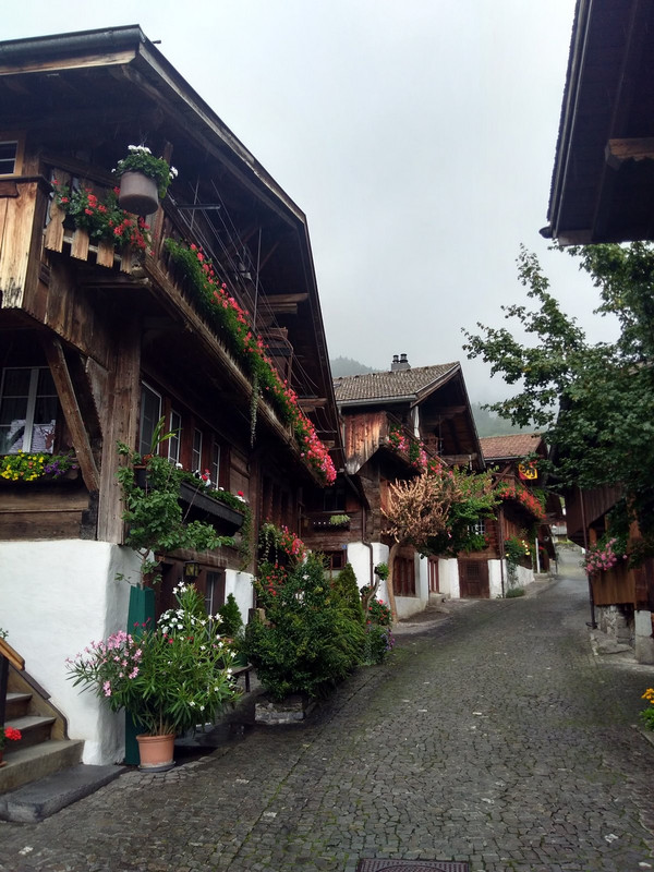 The town guide claims this is the prettiest street in Switzerland. It probably looks better in fine weather