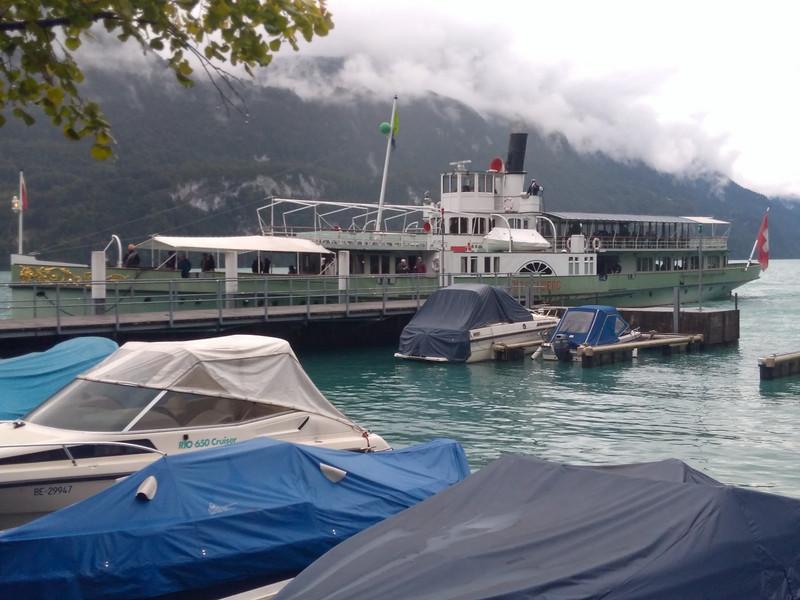 We also hope to have a sail to Interlaken on this paddle steamer