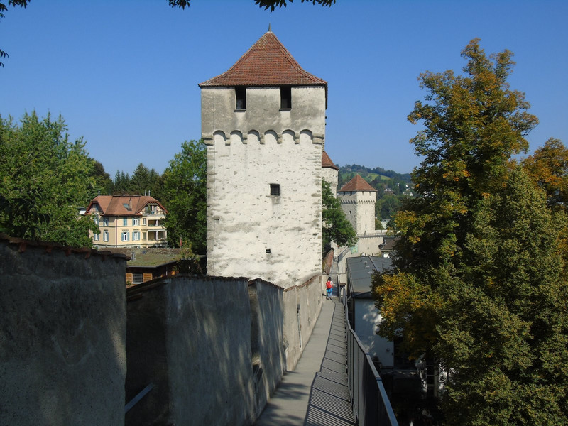 The city wall with some of its towers
