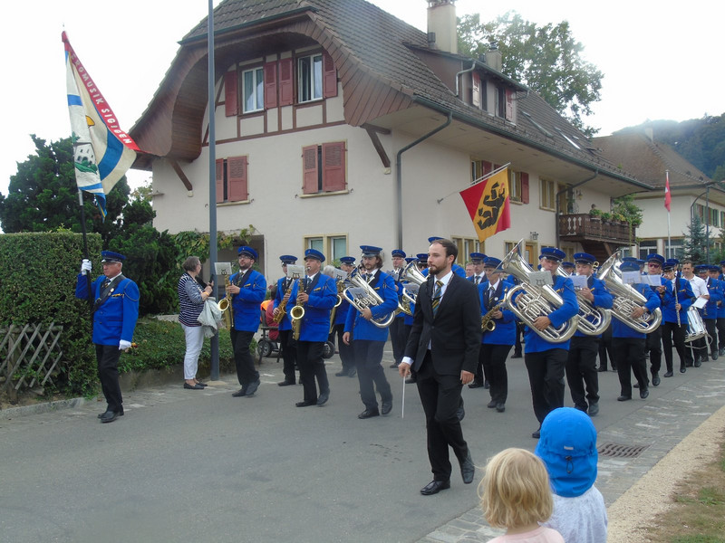 One of the bands in the Erlach parade