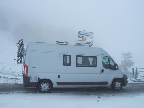 Bleak conditions on the Col du Pradel