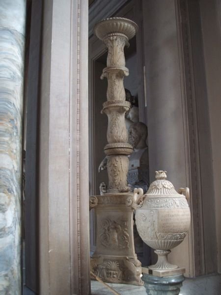 One of the candelabra
