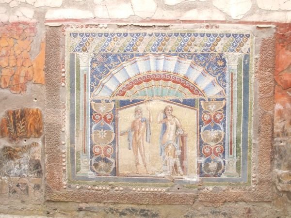 Wall mosaic of Neptune and Amphitrite 
