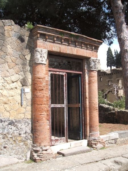 Brick entrance portal