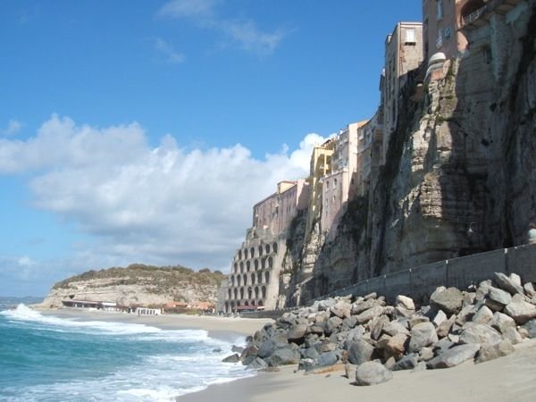 Tropea and one of its beaches