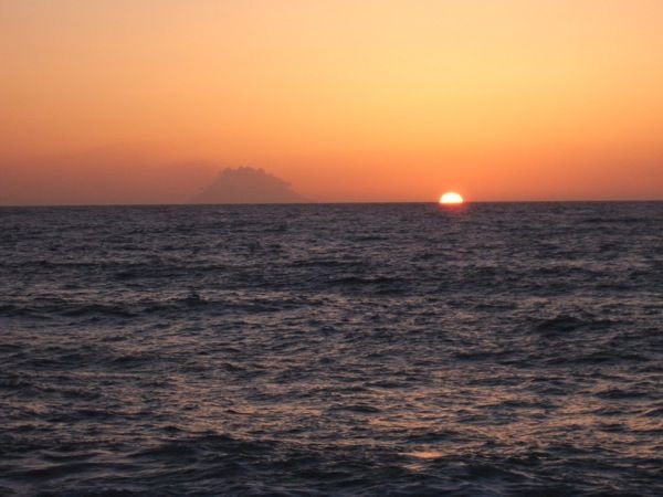 Sunset and Stromboli