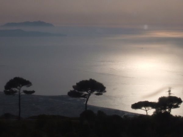 The Egadi Islands off Trapani in the evening light 