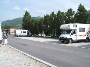 Our camper stop at Gubbia