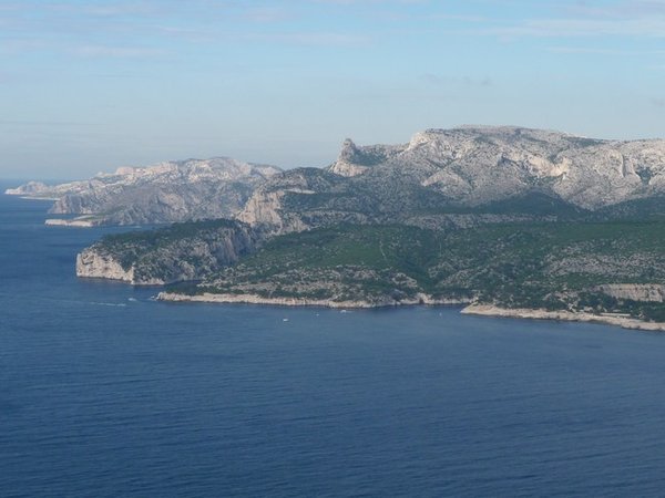 The Calanques we walked to the previous day