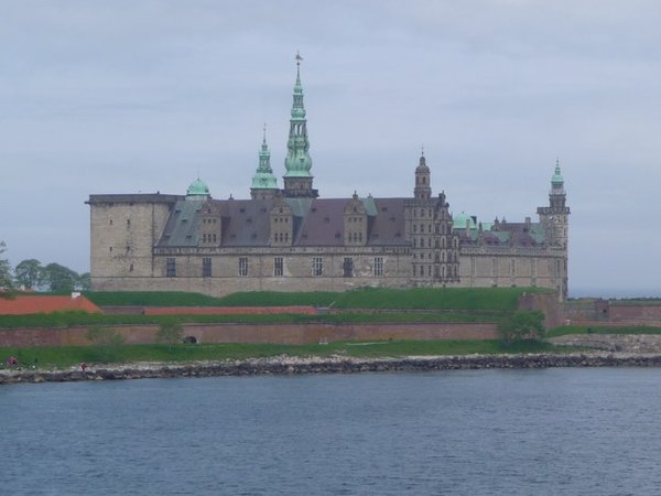 Kronborg Slot at  Heisingor said to be Elsinor of Hamlet fame