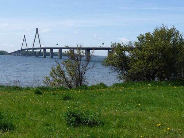 Motorway bridge connecting two islands
