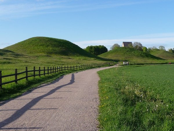 The burial mounds