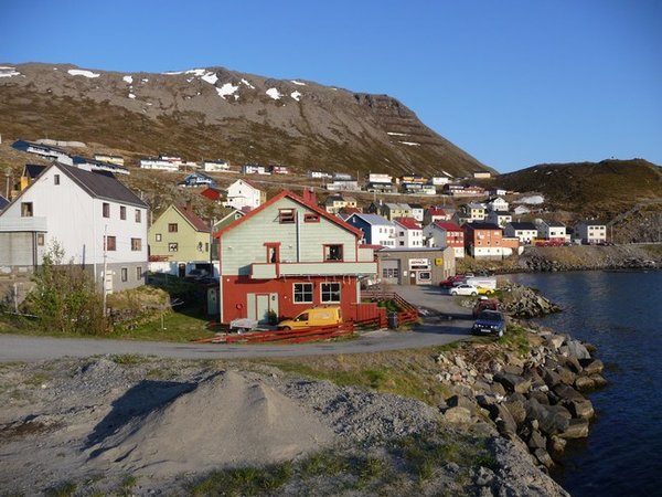 Honningsvag, main town on Mageroya, the Nordkapp island 