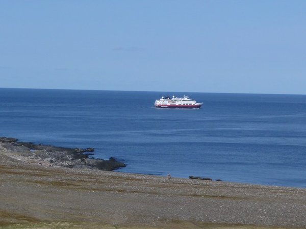The Hurtigrute boat which plies along the Norwegian coast