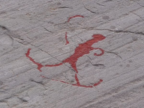 This one really interested me. Produced over 2,000 years ago it could be the oldest skiing picture in the world