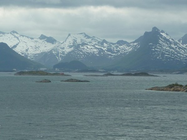 First view of Svolvaer and the Lofoten 