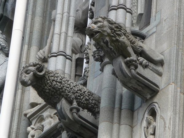 The gargoyles are particularly fine