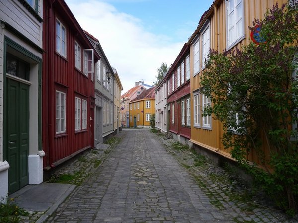 An historic district with its timber houses