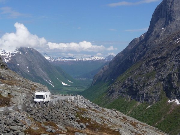 Another van reaches the top