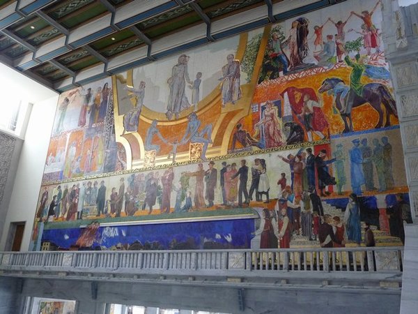 One of the murals