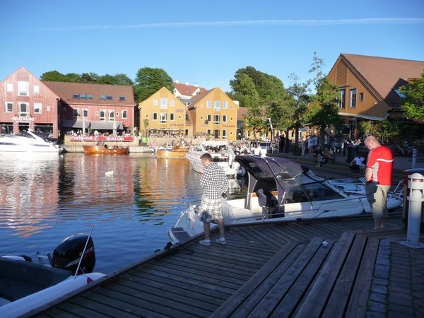 The Fiskerbrygga area of Kristiansand where we had our evening meal