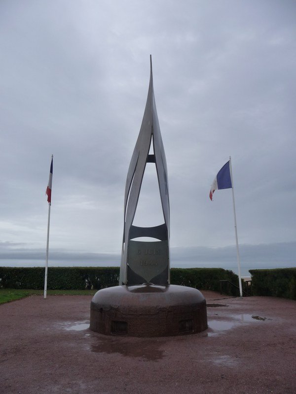 The free French memorial at Colleville