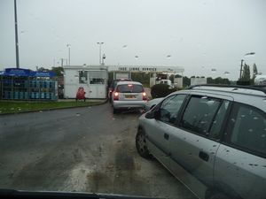 Queuing for diesel which is still in short supply 