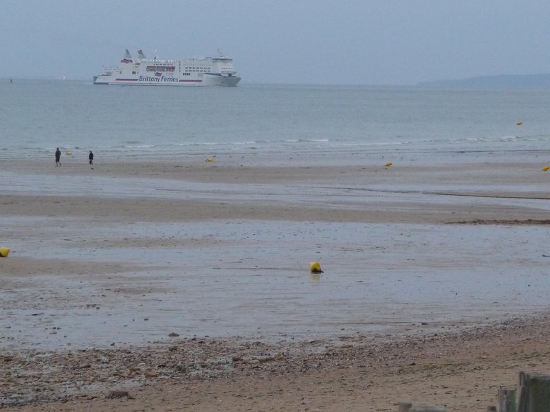The ferry arriving 