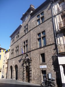 One of the black stone buildings