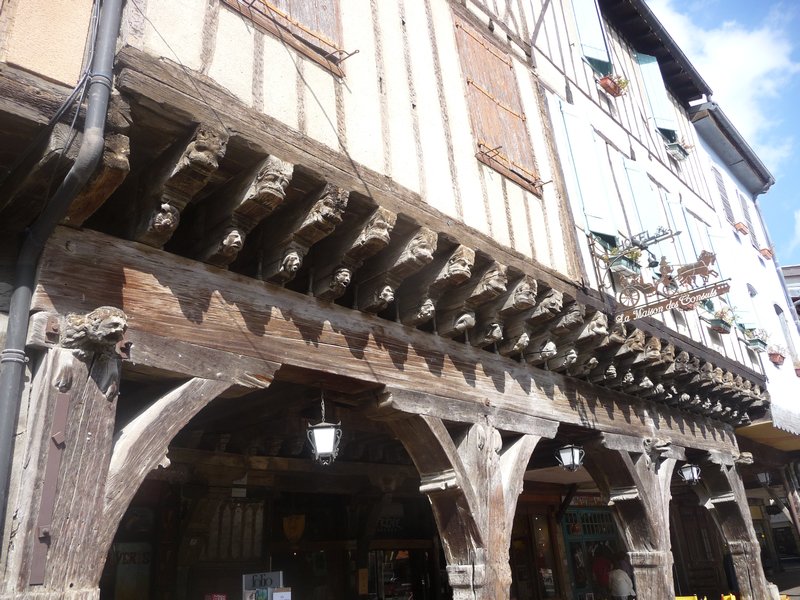 Maison des Consuls with its carved beam ends