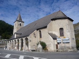 The attractive church at Ste-Marie-de-Campan
