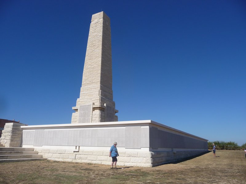 Memorial at Cape Helles to the 21,000 Allied troops who were killed in the south of the peninsular