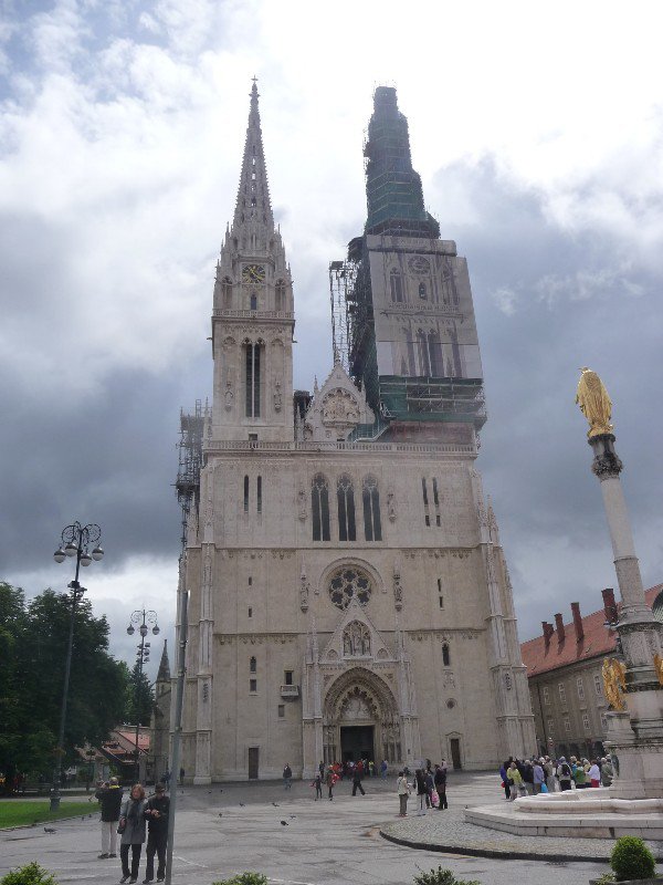 At least you can see what one spire looks like on the Cathedral