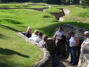 The Vimy trenches
