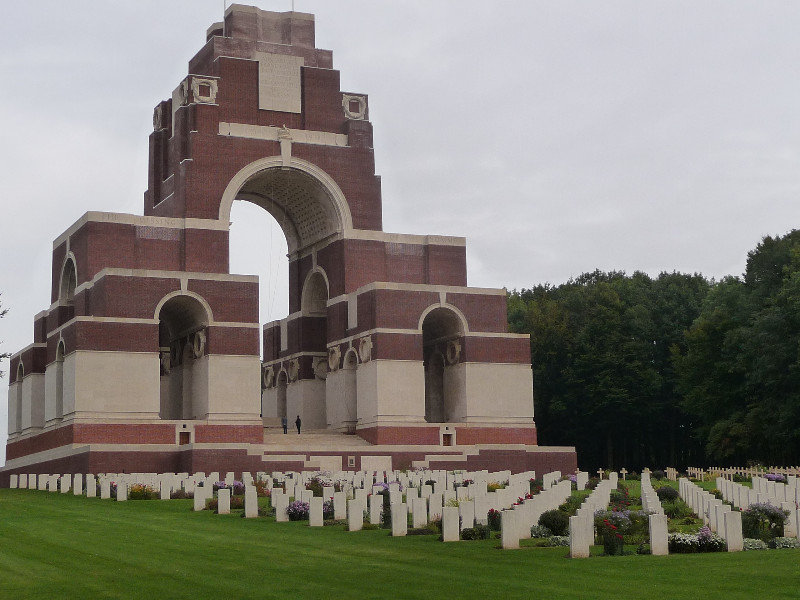 The Thiepval memorial designed by Sir Edwin Lutyens commemorates 72205 missing soldiers