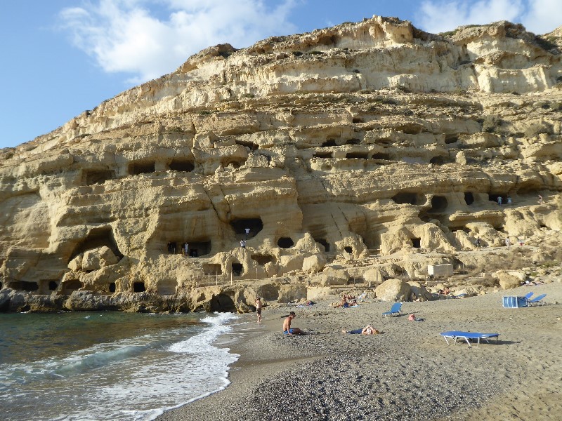 The hippie caves at Matala