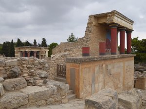Some of Evans’ reconstruction works at Knossos