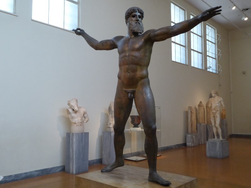 Bronze statue of Zeus or Poseidon from about 460BC