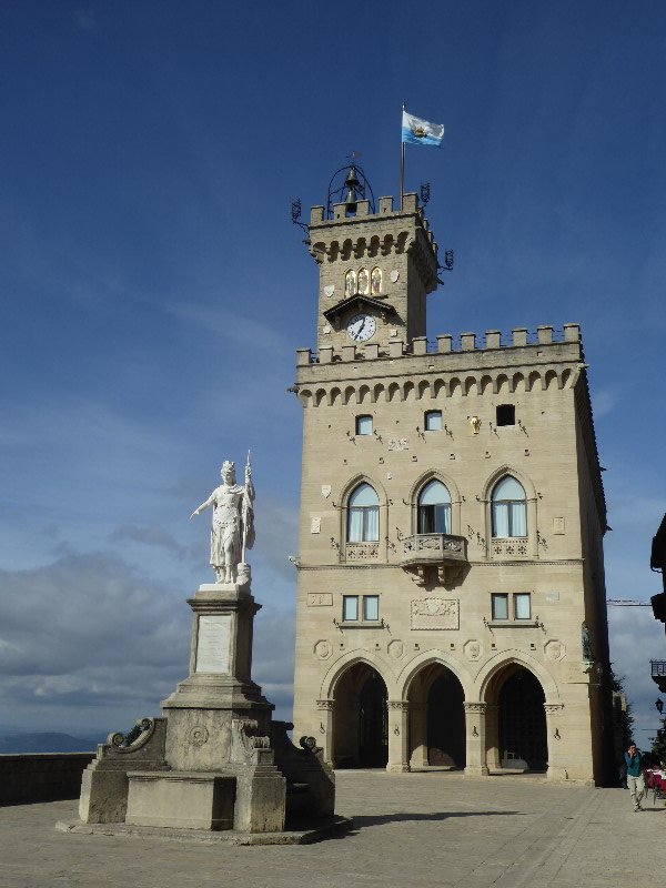 Piazza della Liberta and the Public Palace, the seat of government
