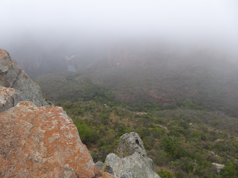 A misty morning in Blyde River Canyon