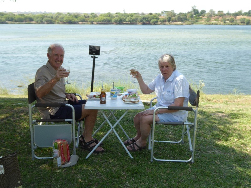 Lunch by the Zambezi