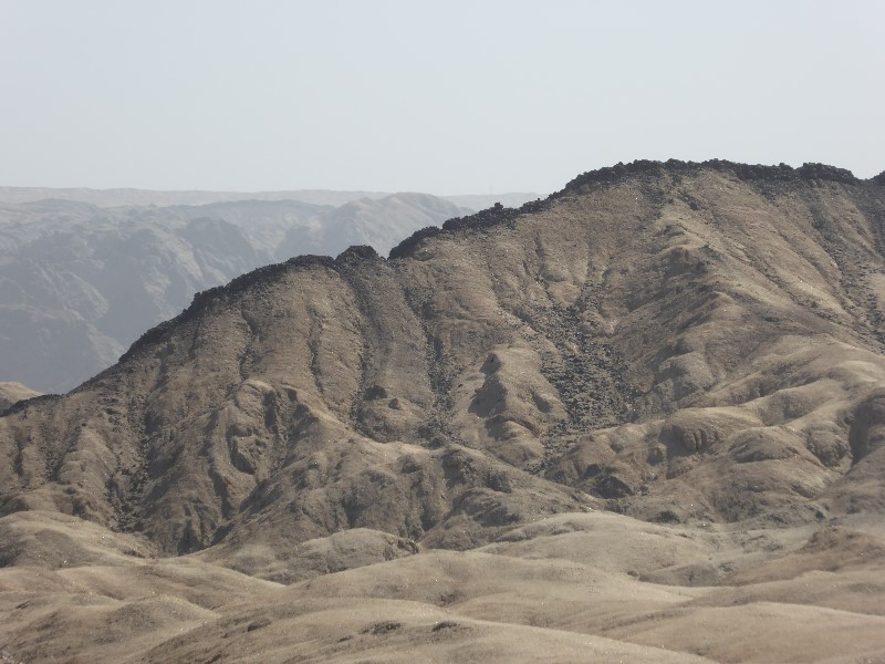 Many of the mountains had black dolerite ridges